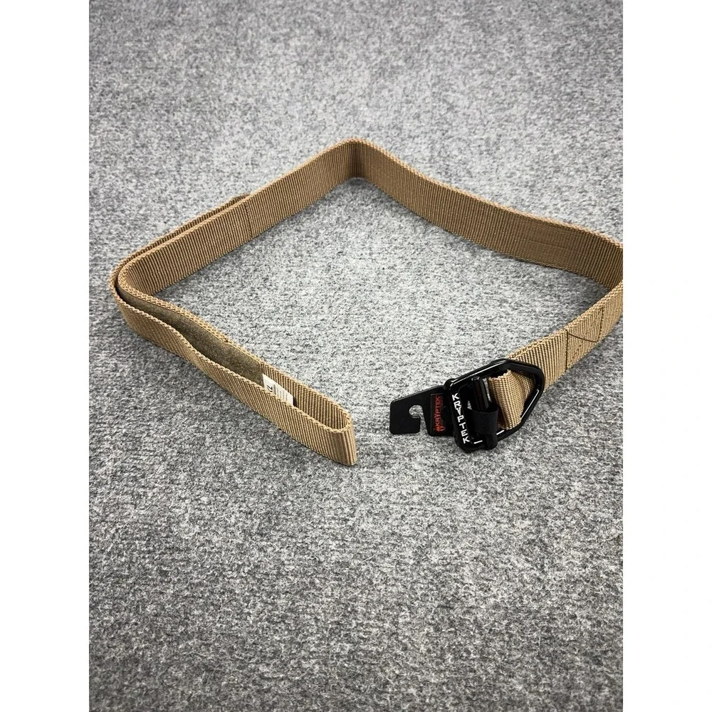 Kryptek Belt Mens XL Beige Nylon Webbing Tactical Adjustable Buckle Military